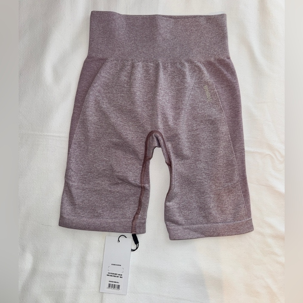 Gymshark Purple High-Waisted Biker Shorts